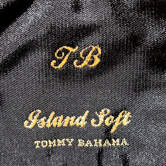 Tommy Bahama Island Soft Black Silk Blazer Medium Mens J. Garcia Silk Tie Bundle - Picture 9 of 16
